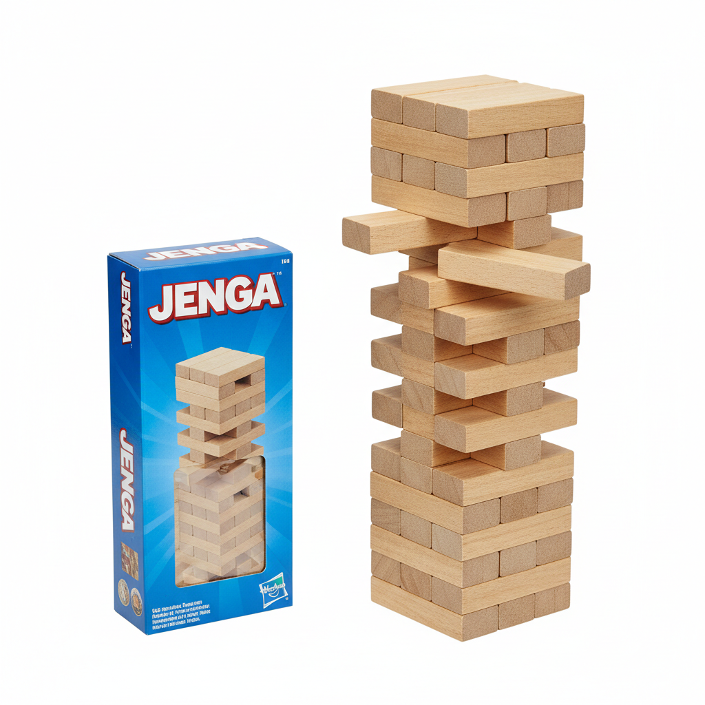 Jenga Classic Wooden Block Game